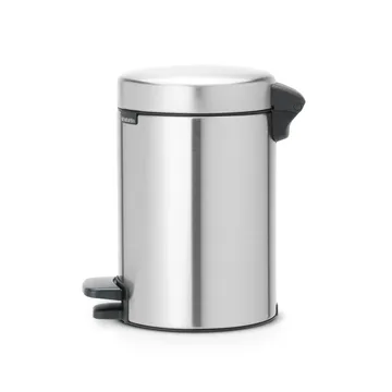 New Icon 新经典脚踏垃圾桶3升 - 哑光钢 - Brabantia