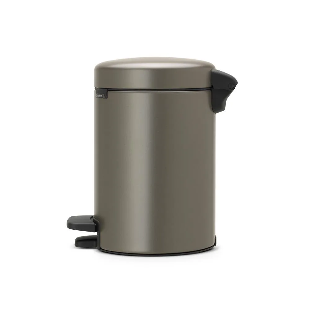 New Icon 3升脚踏垃圾桶, 铂金色 Brabantia