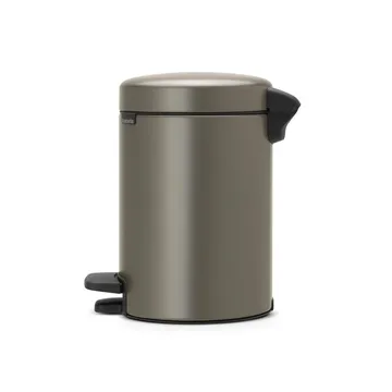 New Icon 3升脚踏垃圾桶 - 铂金色 - Brabantia
