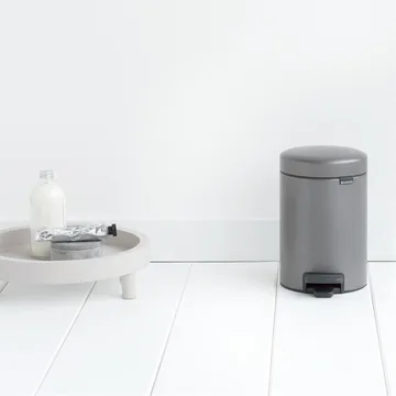 New Icon 3升脚踏垃圾桶 - 铂金色 - Brabantia