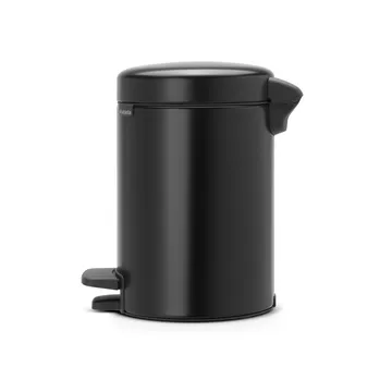 New Icon 新经典脚踏垃圾桶3升 - 哑光黑 - Brabantia