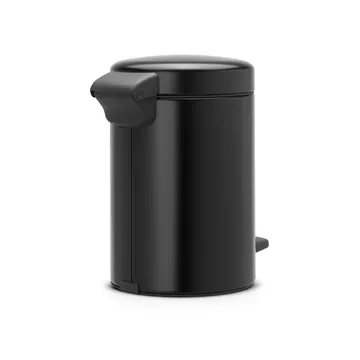 New Icon 新经典脚踏垃圾桶3升 - 哑光黑 - Brabantia