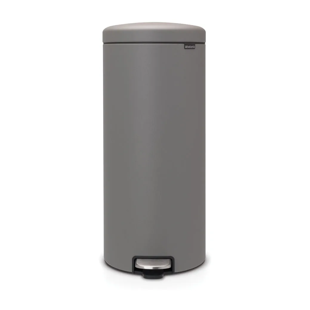 New Icon 新经典脚踏垃圾桶30升, 矿物混凝土灰色 Brabantia