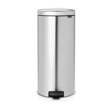 New Icon 新经典脚踏垃圾桶30升 - 哑光防指纹钢色 - Brabantia