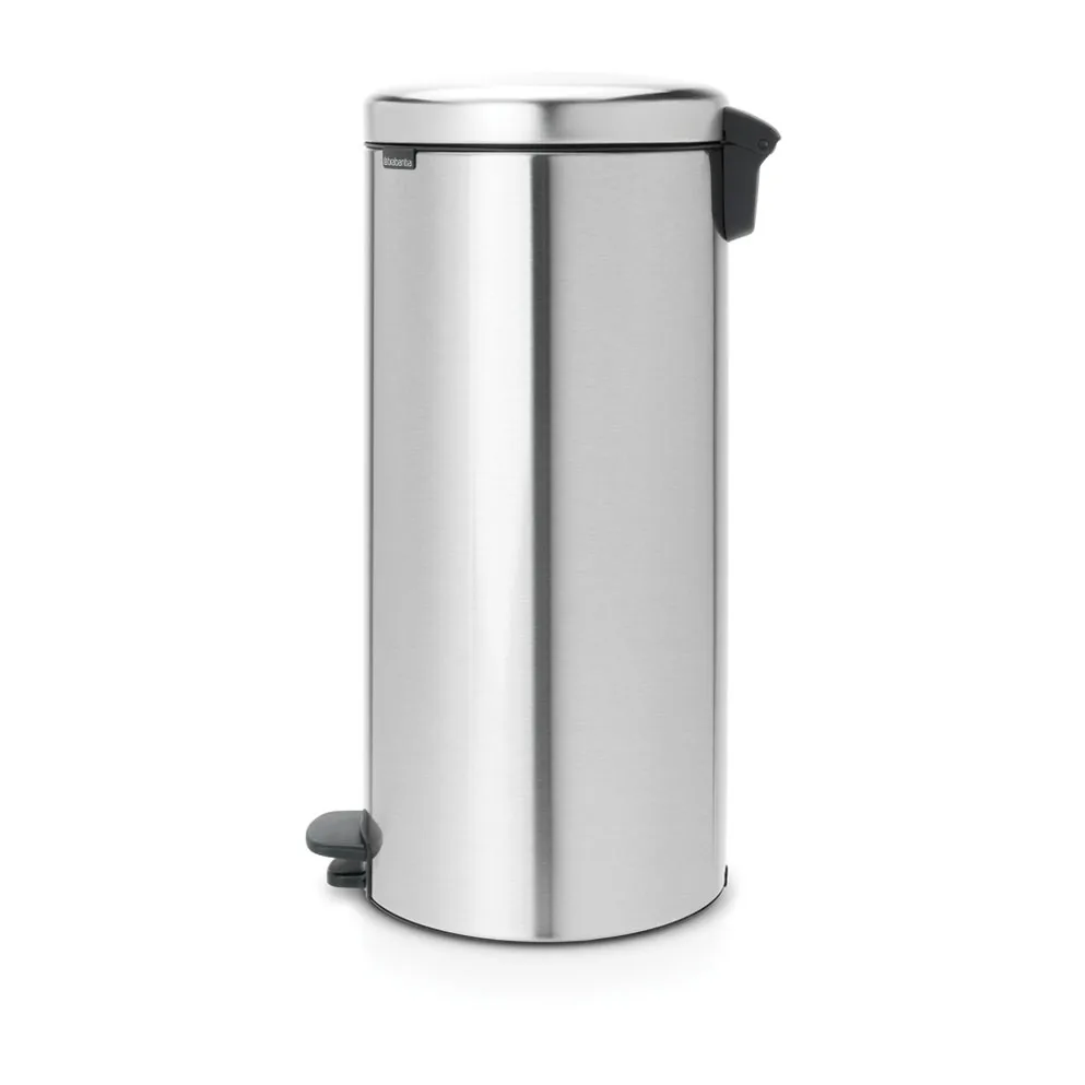 New Icon 新经典脚踏垃圾桶30升, 哑光防指纹钢色 Brabantia