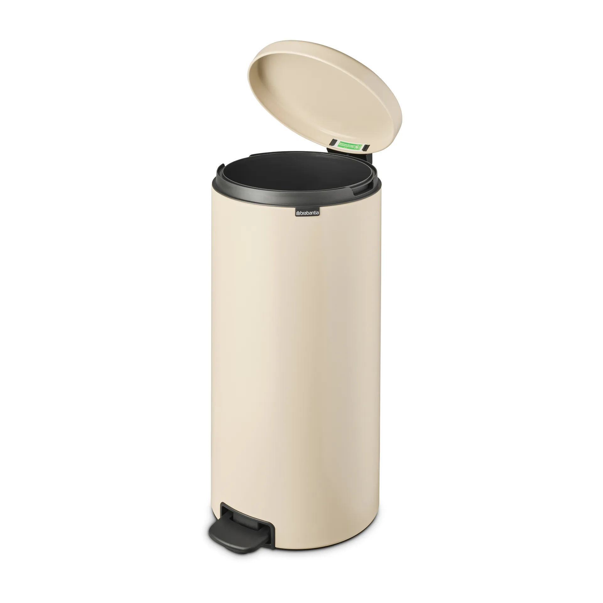 New Icon 新经典脚踏垃圾桶30升, 柔和米色 Brabantia