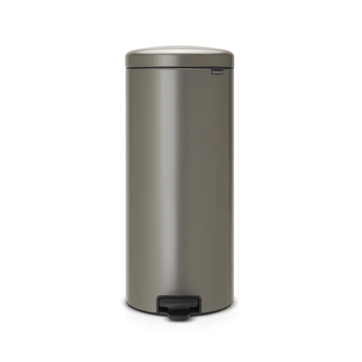 New Icon 新经典脚踏垃圾桶30升 - 铂金色 - Brabantia