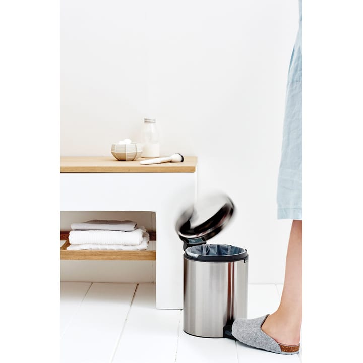 New Icon 脚踏式垃圾桶 5升, Matt steel fingerprint proof Brabantia