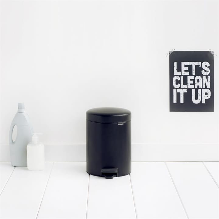 New Icon 脚踏式垃圾桶 5升, matte 黑色 Brabantia
