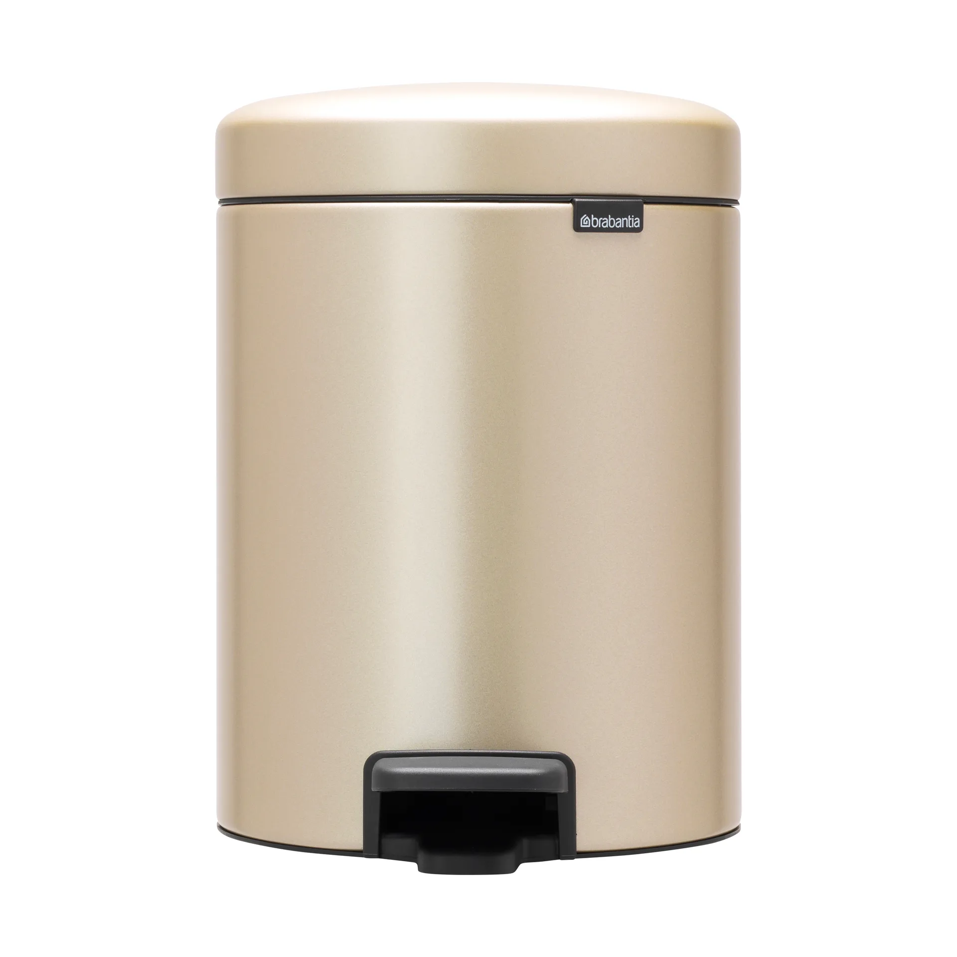 New Icon 脚踏式垃圾桶 5升, Metallic Gold Brabantia