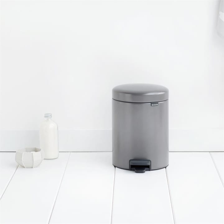 New Icon 脚踏式垃圾桶 5升, platinum Brabantia