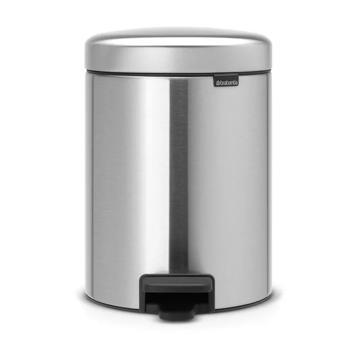 New Icon 5升脚踏垃圾桶 - 哑光防指纹钢 - Brabantia