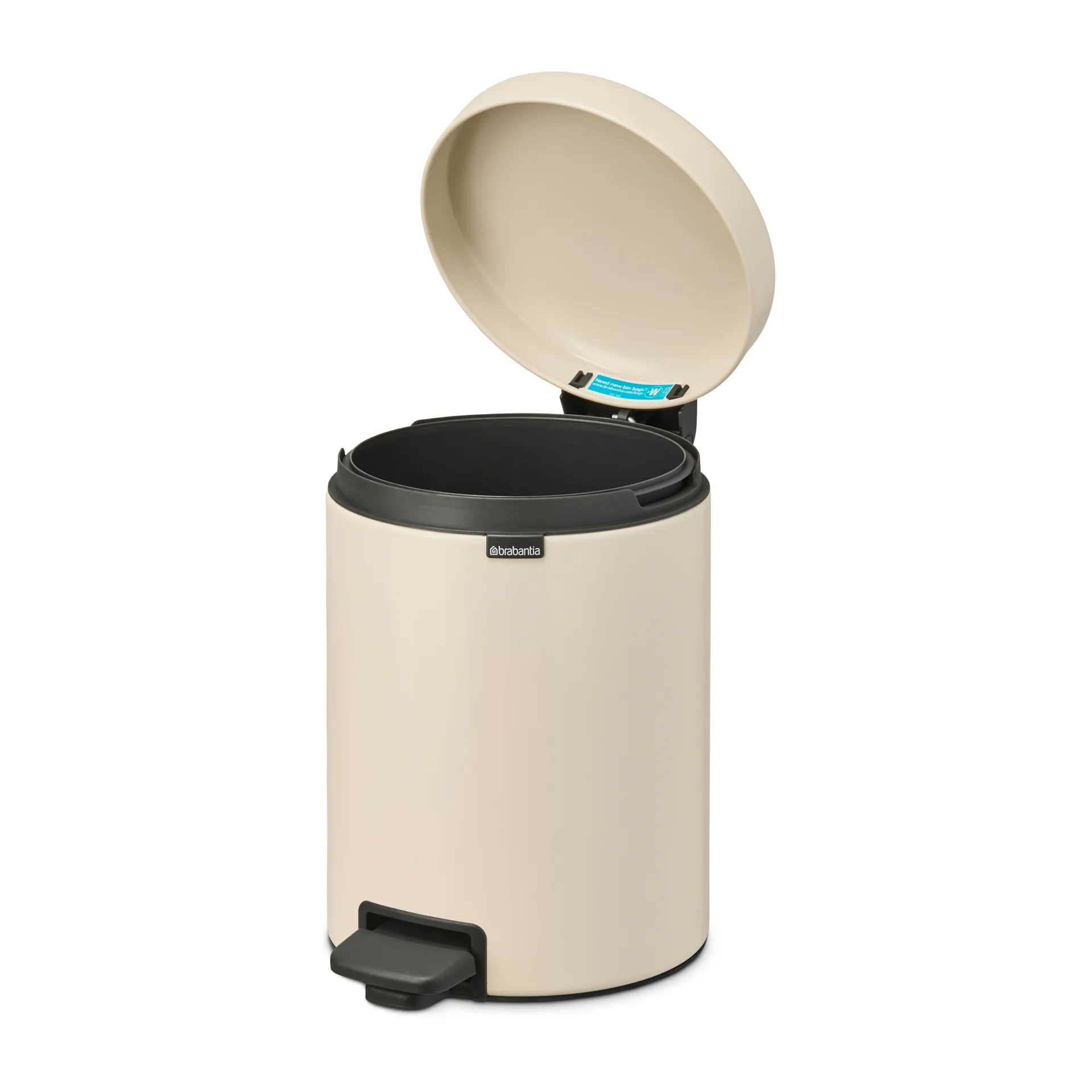 New Icon 新经典脚踏垃圾桶5升, 柔米色 Brabantia