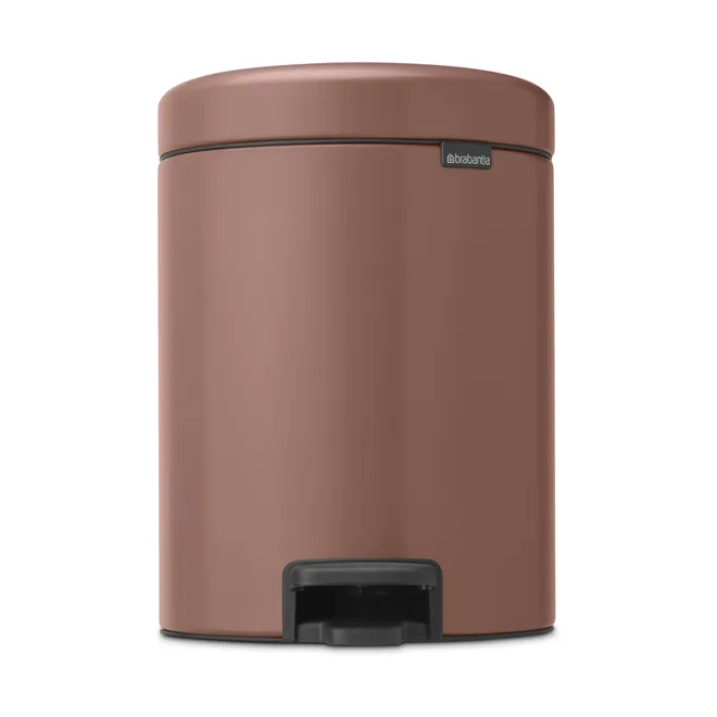 New Icon 新经典脚踏垃圾桶5升 - 缎面灰褐色 - Brabantia