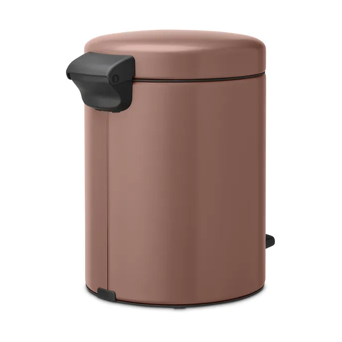 New Icon 新经典脚踏垃圾桶5升, 缎面灰褐色 Brabantia