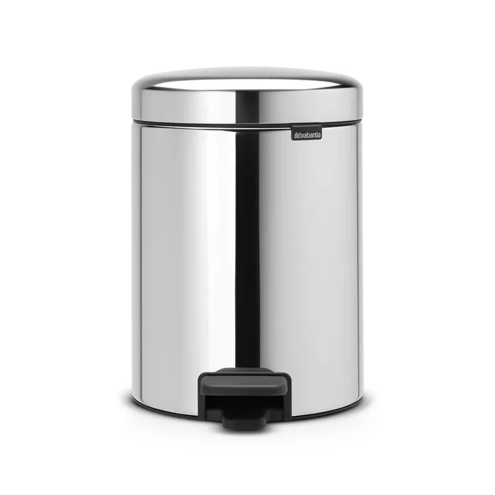 New Icon 新经典脚踏垃圾桶5升 - 亮面钢 - Brabantia