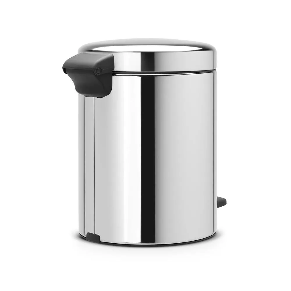 New Icon 新经典脚踏垃圾桶5升, 亮面钢 Brabantia
