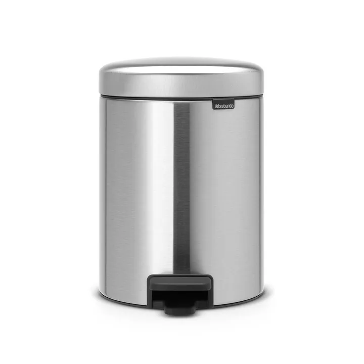 New Icon 新经典脚踏垃圾桶5升 - 哑光钢 - Brabantia