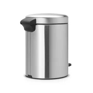 New Icon 新经典脚踏垃圾桶5升 - 哑光钢 - Brabantia