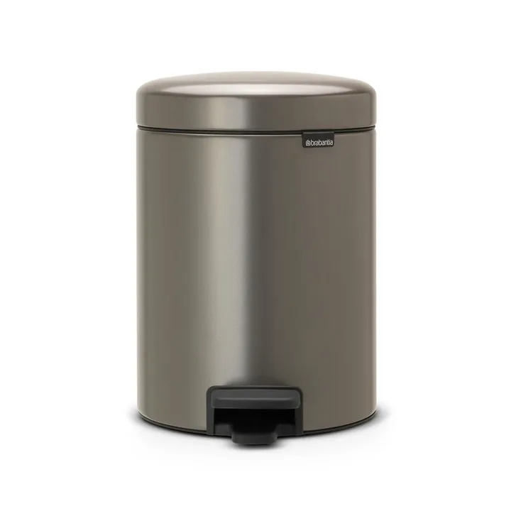 New Icon 新经典脚踏垃圾桶5升 - 铂金色 - Brabantia