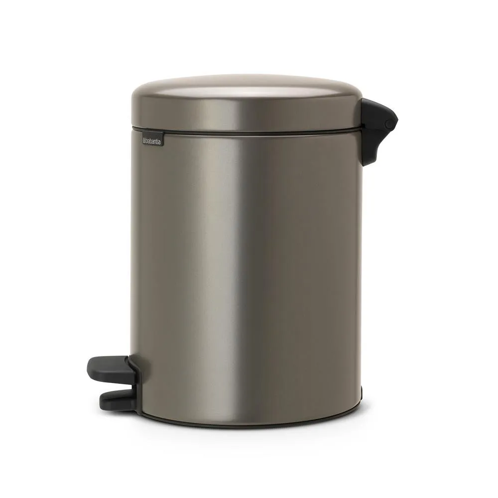 New Icon 新经典脚踏垃圾桶5升, 铂金色 Brabantia