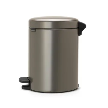 New Icon 新经典脚踏垃圾桶5升 - 铂金色 - Brabantia