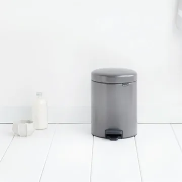 New Icon 新经典脚踏垃圾桶5升 - 铂金色 - Brabantia