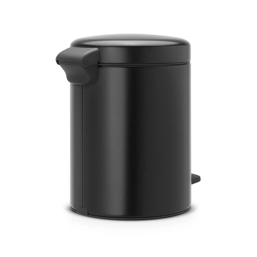 New Icon 新经典脚踏垃圾桶5升, 哑光黑 Brabantia