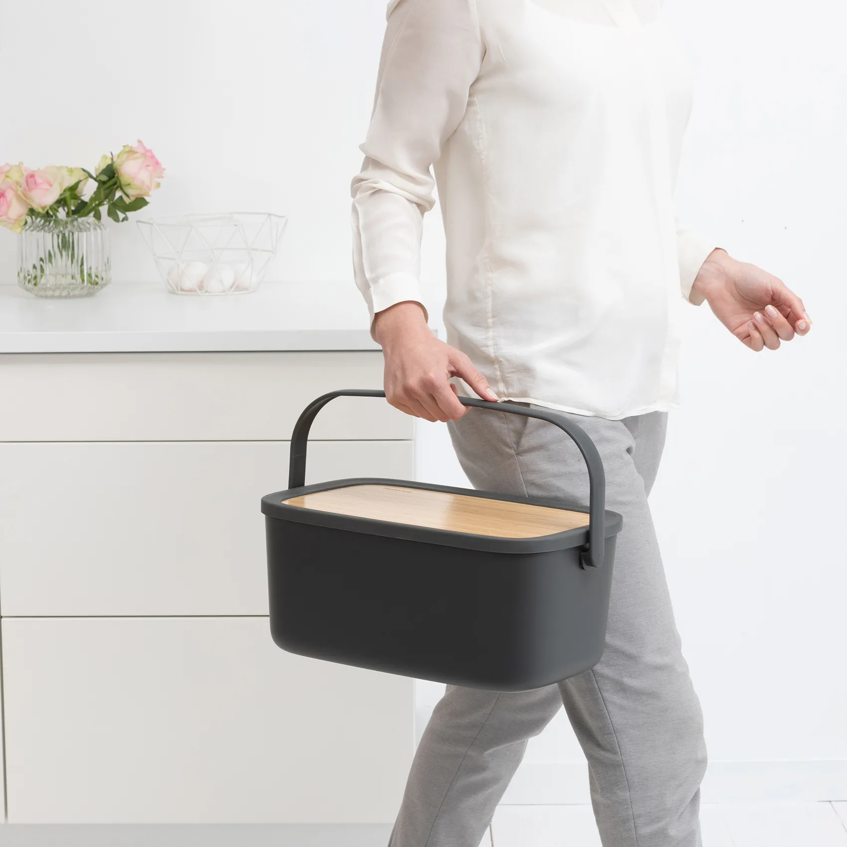 Nic bread box, dark 灰色 Brabantia
