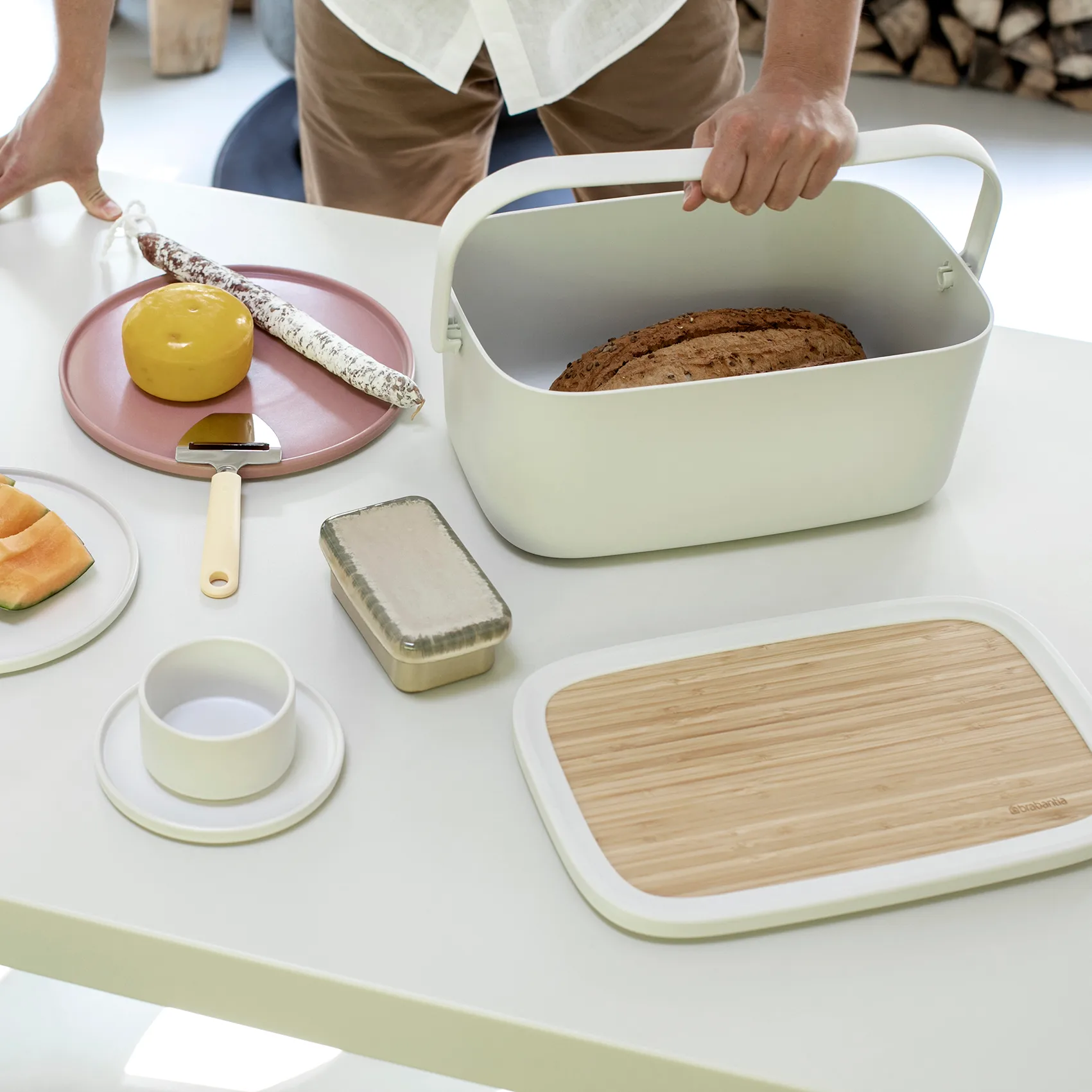 Nic bread box, light 灰色 Brabantia