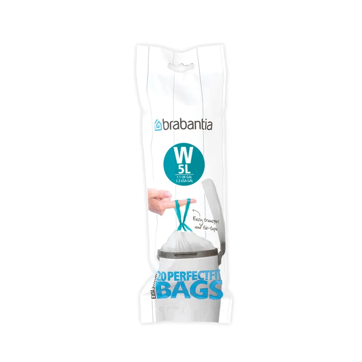 PerfectFit waste bag W (20 bags per roll) - 5L - Brabantia