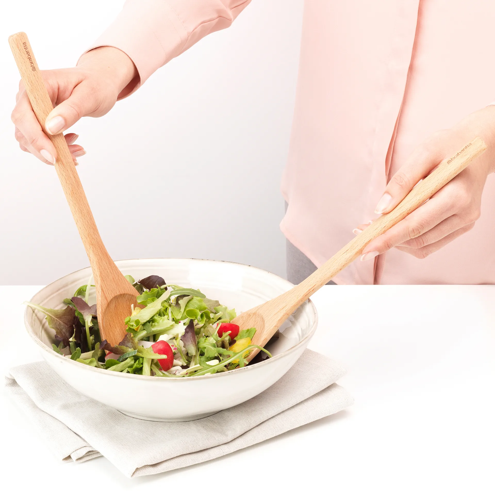 Profile salad 餐具 cutlery, Beech wood Brabantia