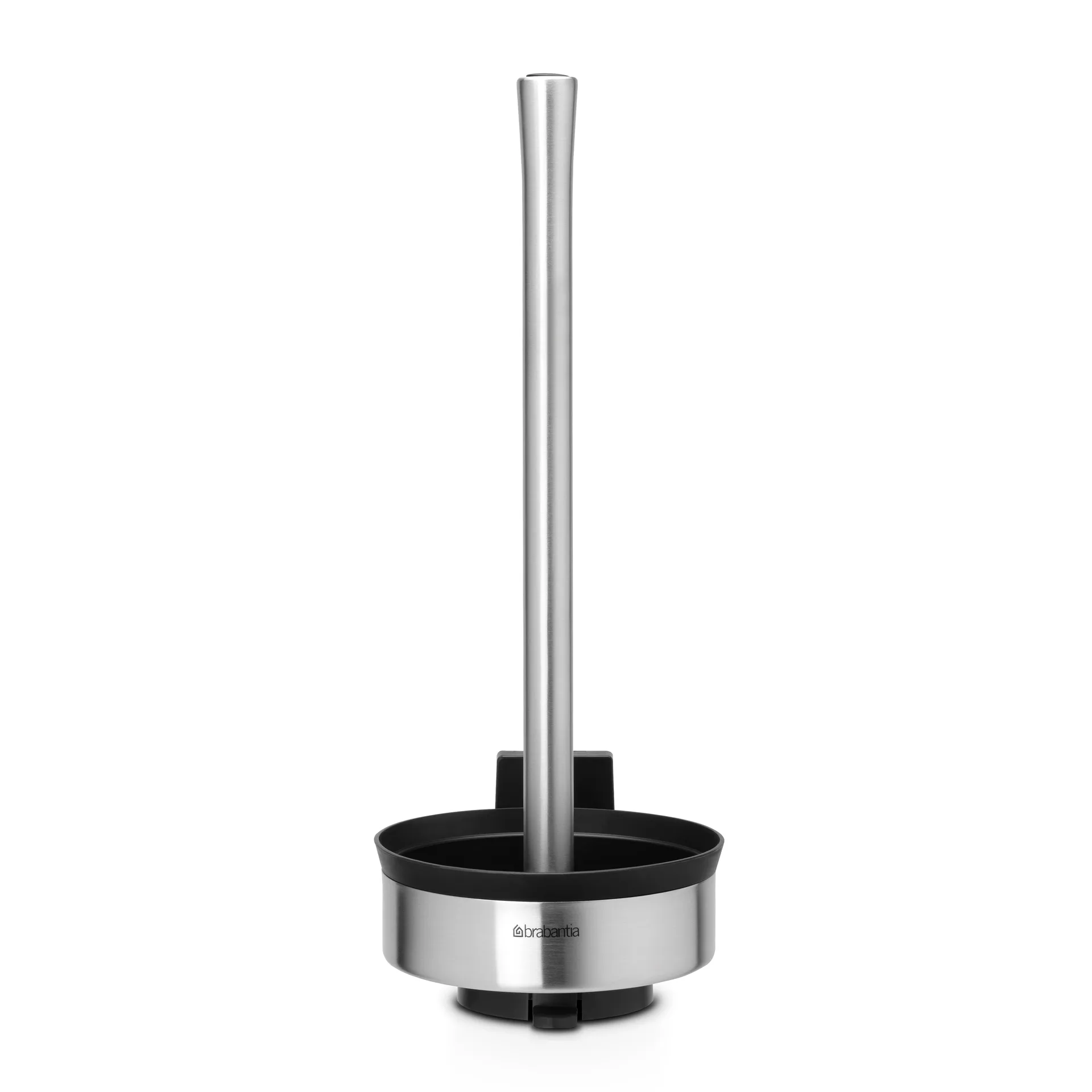 Profile toilet roll dispenser for 3 rolls, matte steel Brabantia