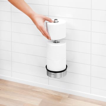Profile toilet roll dispenser for 3 rolls - matte steel - Brabantia