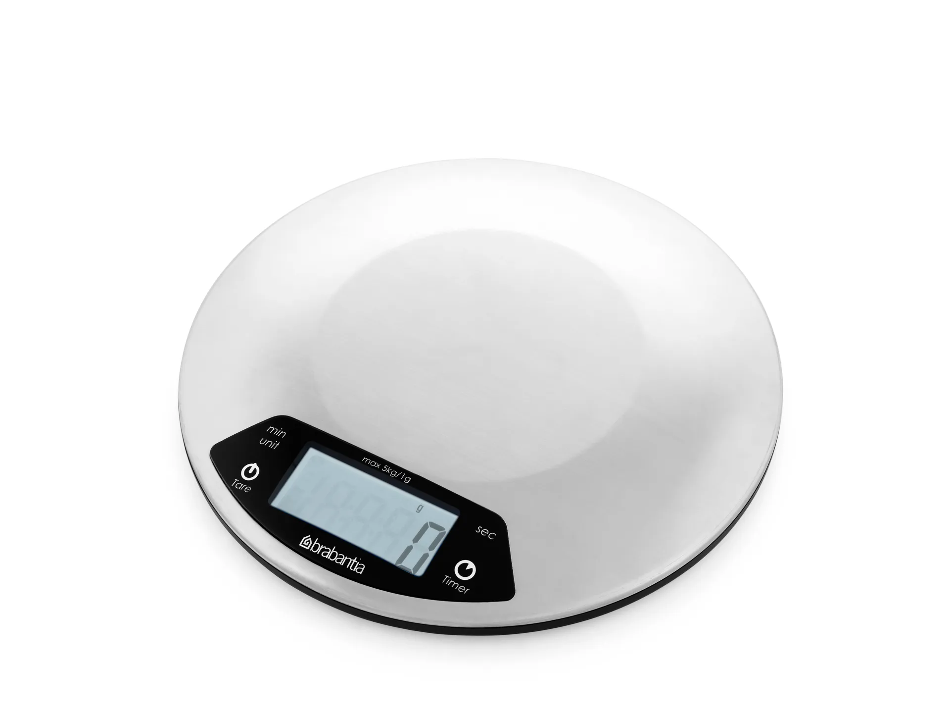 Profile 厨房秤带定时器家用厨房实用小工具, 银色 Brabantia