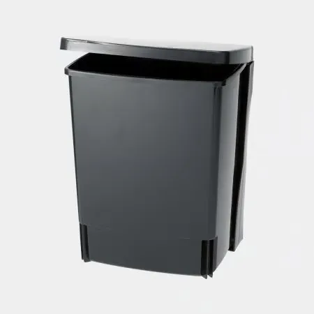 垃圾桶, rectangular (incl wall brackets) 10 L - 黑色 - Brabantia