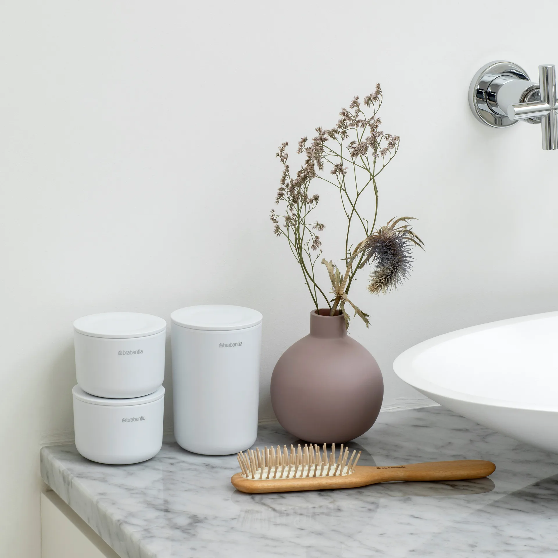 ReNew 收纳罐3件装, 白色 Brabantia