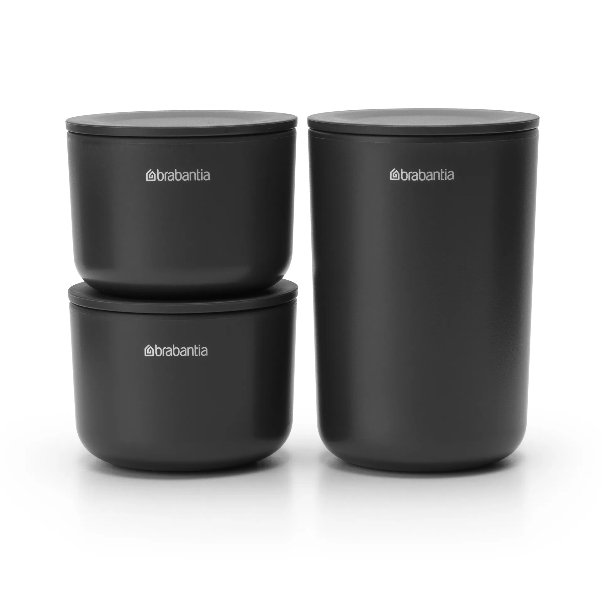 ReNew 收纳罐3件装, 深灰色 Brabantia