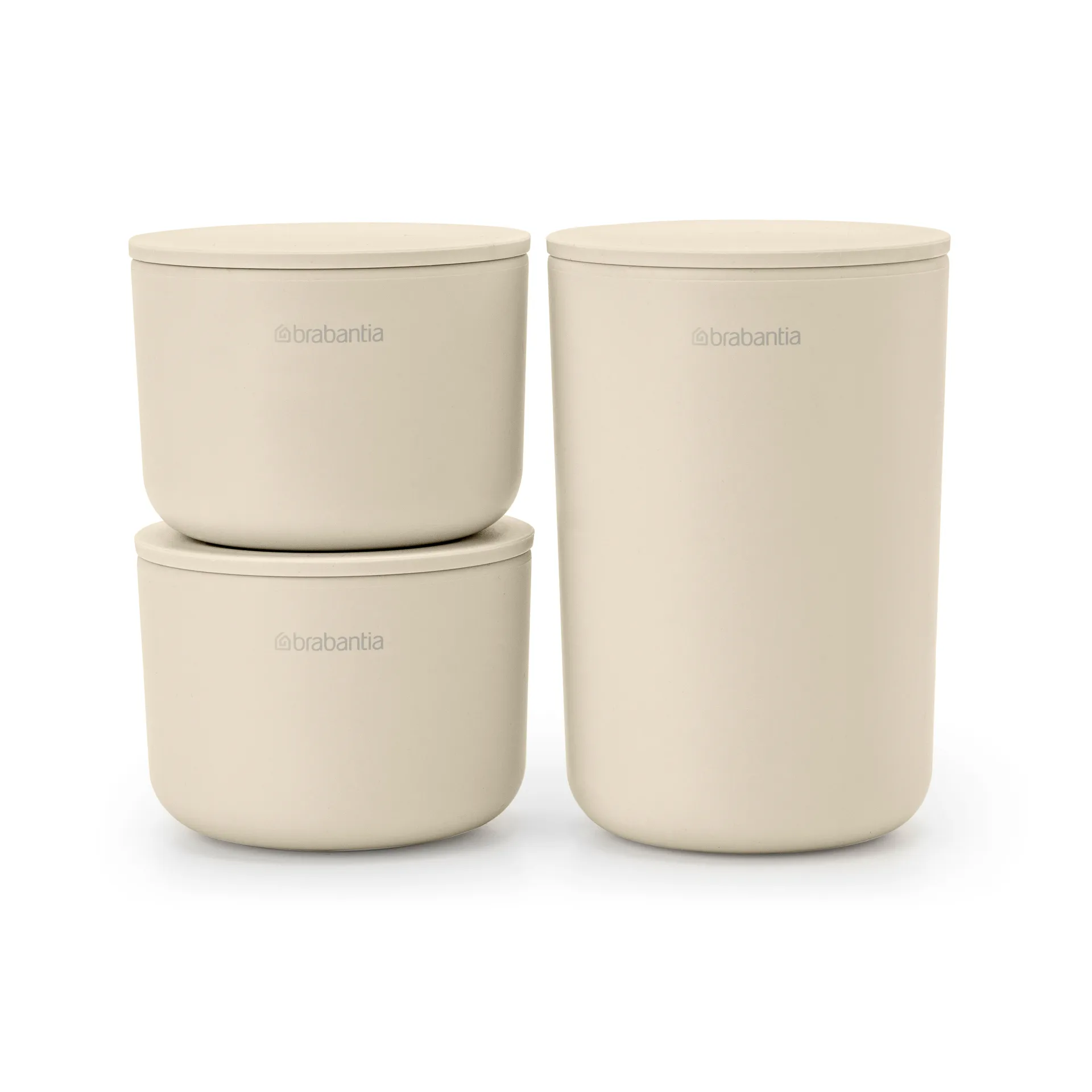 ReNew 收纳罐3件装, 柔和米色 Brabantia
