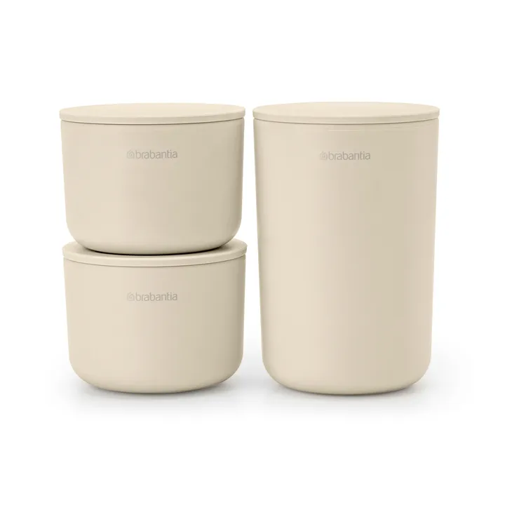 ReNew 收纳罐3件装 - 柔和米色 - Brabantia