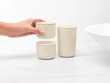 ReNew 收纳罐3件装 - 柔和米色 - Brabantia