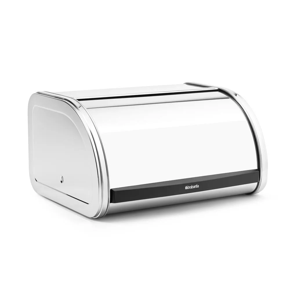 Roll Top 小号面包箱, 亮面钢 Brabantia