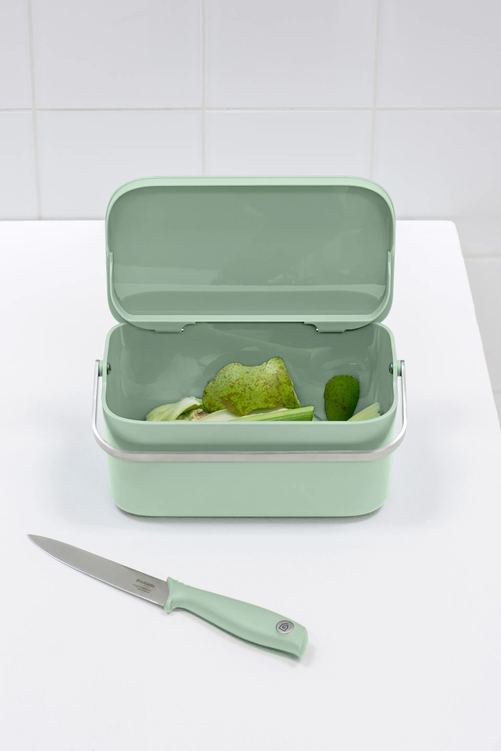 Sinkside 食物残渣桶13x22cm, 玉绿色 Brabantia