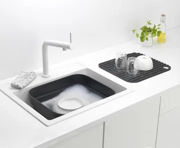 Sinkside 带沥水盘洗碗槽34x37cm - 深灰色 - Brabantia