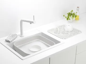 Sinkside 带沥水盘洗碗槽34x37cm - 浅灰色 - Brabantia