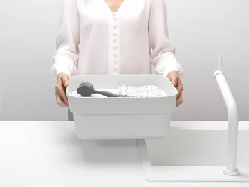 Sinkside 带沥水盘洗碗槽34x37cm - 浅灰色 - Brabantia
