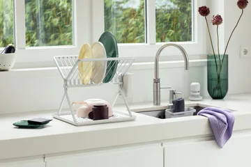 Sinkside 可折叠碗碟架37cm - 浅灰色 - Brabantia