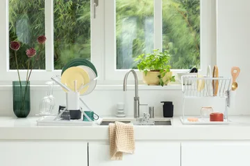 Sinkside 可折叠碗碟架37cm - 浅灰色 - Brabantia