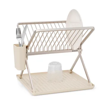 Sinkside 可折叠碗碟架37cm - 柔米色 - Brabantia