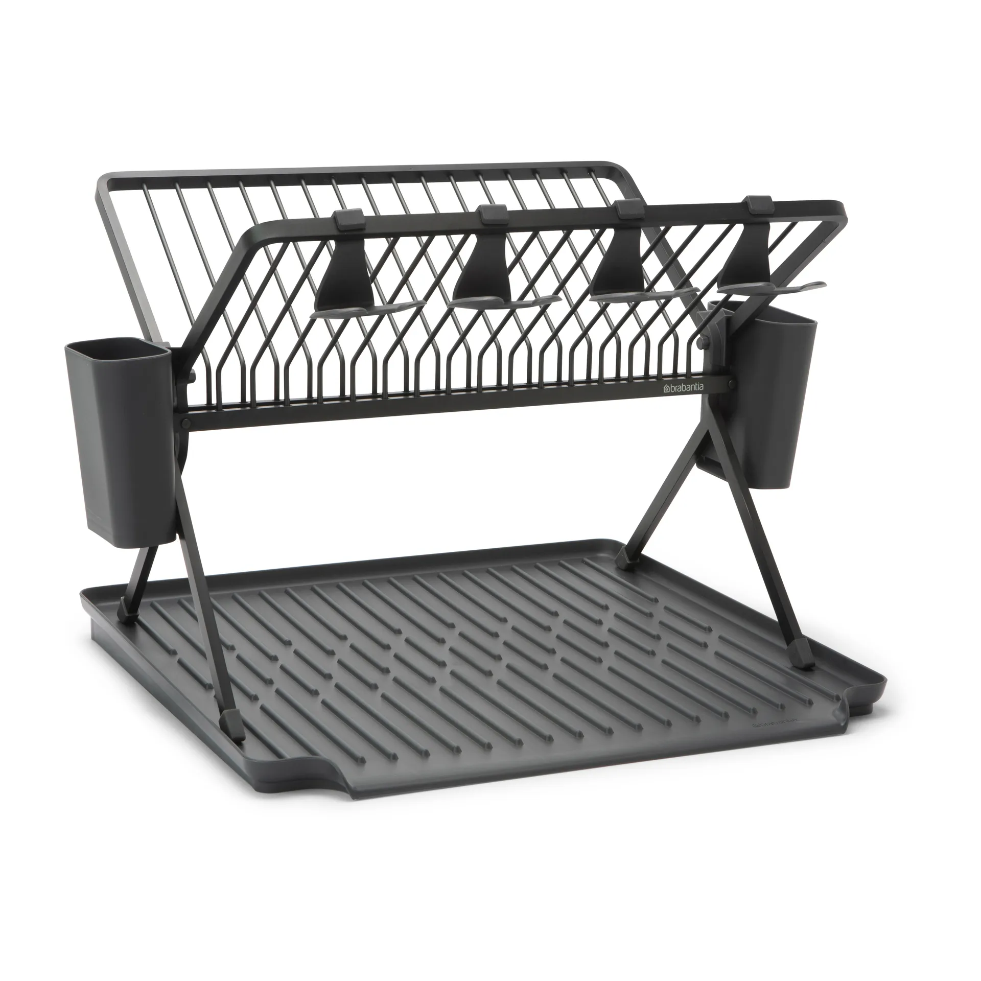 Sinkside 可折叠碗碟架51cm, 深灰色 Brabantia